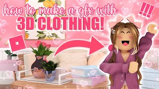 how to make a ROBLOX GFX with 3D clothing simple tutorial  mxddsie ♡ [upl. by Eadrahs484]