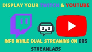 How to link YouTube andor Twitch streaming notifications to StreamLabs OBS while dual streaming [upl. by Haorbed]