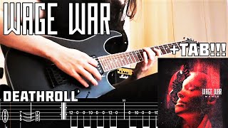 WAGE WAR  Death Roll Guitar Cover  TAB [upl. by Heller782]