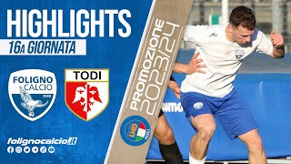 📺 Foligno Calcio  Todi Highlights Promozione  Girone B  16a Giornata [upl. by Airun297]