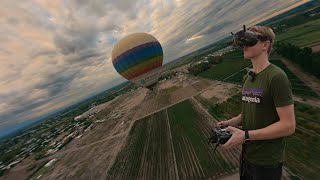 Hot Air Ballon FPV Shoot and FPV Crash  Behind The Scenes [upl. by Mallissa]