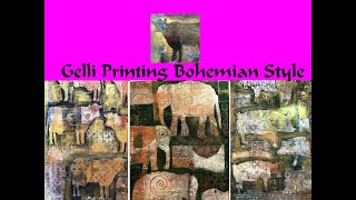 LEARN HOW TO GELLI PRINT ART  PAINTING GELLI PLATE [upl. by Whiney600]