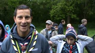 Bear Grylls and Steve Backshall visit Bromley District Scouts Part 35 [upl. by Dur]