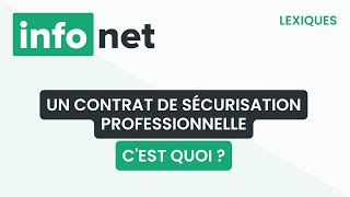 Un contrat de sécurisation professionnelle cest quoi  définition aide lexique explication [upl. by Berte]