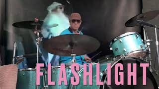 Flashlight  George Clinton and Parliament Funkadelic video Drum Cover [upl. by Airdnek937]