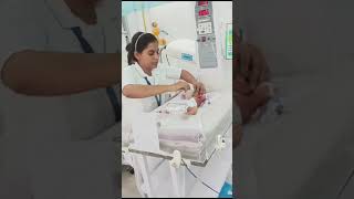 how to insert an orogastric tube in a baby 🍼 [upl. by Akinehc]