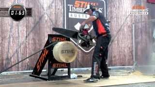 2015 STIHL Timbersports Hot Saw Australian Record [upl. by Nevets]