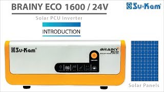 Brainy Eco 1600  24V Introduction Solar PCU Inverter [upl. by Tan]