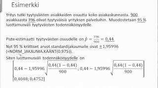 Tilastotiede  luentonauhoitukset  luottamusvälit lisämateriaali 310314 [upl. by Judon11]