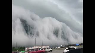 MOTHERSHIP apocalyptic shelf cloud passing through Anna IL on August 7 2018 [upl. by Torrlow363]