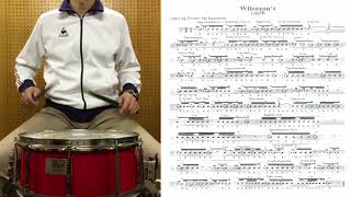 CWilcoxon solo 149 スネアルーディメンツ [upl. by Ahsel]