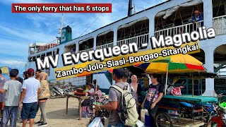 Traveling Zamboanga city  Sulu  TawiTawi with 5 stopover ferry  MV Everqueen Magnolia [upl. by Assir94]