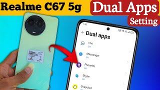 Realme C67 Dual App Setting How to Create Dual Apps in Realme C67 [upl. by Caves510]