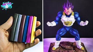 MI SEGUNDA ESCULTURA con Plastilina ESCOLAR  Como hacer a Vegeta Ultra EGO  Dragon Ball [upl. by Darrick]