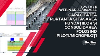 Webinar  „Capacitatea portantă și tasarea fundațiilor și consolidarea folosind piloțimicropiloți” [upl. by Ytsirc]