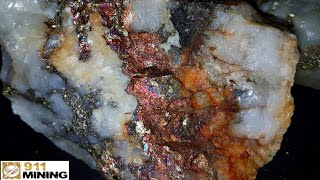 High Grade Gold Silver amp Copper Ore From A Quarry [upl. by Einittirb]