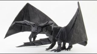 How to make an Origami Darkness Dragon 20 Tadashi Mori [upl. by Ellga]