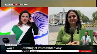 India Elections  Counting of votes in India under way [upl. by Malan]