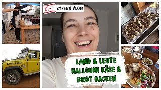 LAND amp LEUTE AUSFLUG MIT JEEP 🚘 ZWISCHEN HALLOUMI KÄSE 🧀 amp BROT BACKEN 🍞 ▹ ZYPERN VLOG 9 [upl. by Laenej]