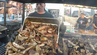 Italy Street Food Huge Grills Superloaded of Sausages Ribs Steaks Biker Fest 2022 Lignano Italy [upl. by Ackerley]