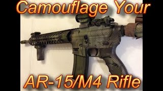 Camouflage Paint Your AR15 M4 [upl. by Jasisa]