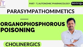 Organophosphate Poisoning Malayalam Anticholinesterase mechanism of action OP poisoning Treatment [upl. by Lectra865]