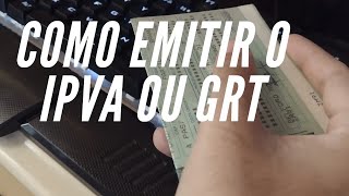 Como tirar o IPVA ou GRT em 2024 RJ [upl. by Hekker]