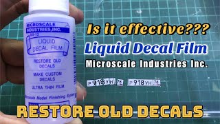 Experiment Liquid Decal Film by Microscale Industries Inc  How To Restore Old Waterslide Decals [upl. by Hama]