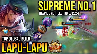 LAPULAPU BEST BUILD 2024  TOP GLOBAL LAPULAPU GAMEPLAY  MOBILE LEGENDS✓ [upl. by Dix]