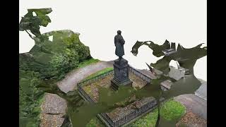 Tübingen 3D  UhlandDenkmal Uhlandstraße  Scan [upl. by Coppins]