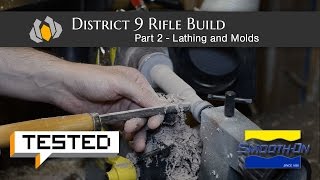 Prop Shop  Testeds District 9 Rifle Build Part 2  Lathing and Molding [upl. by Naiva]