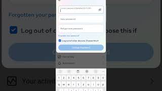 Instagram password change [upl. by Asim]