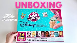 Opening Disney Mini Brands Advent Calendar  24 Toys [upl. by Desmund]