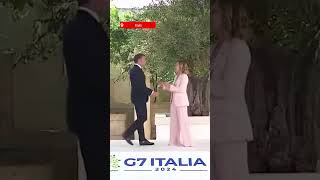 PM Giorgia Meloni Welcomes US President Joe Biden And French President Emmanuel Macron  N18S [upl. by Ynots]