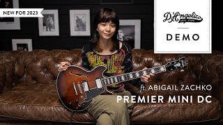 Premier Mini DC Demo with Abigail Zachko  DAngelico Guitars [upl. by Kellyann]