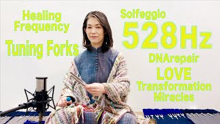 528HzTuning Forks Solfeggio DNA Repair  LOVE  MIRACLES TRANSFORMATION [upl. by Nosredna]