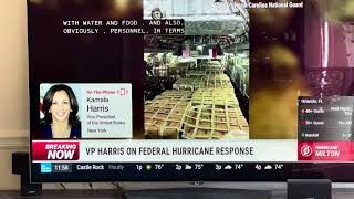 VP Harris interviewed on the weather channel word salads her responses [upl. by Anerbas]