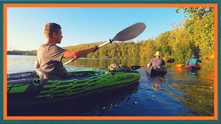 Paddeln mit Faltboot und Luftkajak Kajaktour am Bleibtreusee [upl. by Yelyac976]