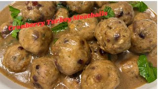 Cranberry Turkey Meatballs [upl. by Lura173]