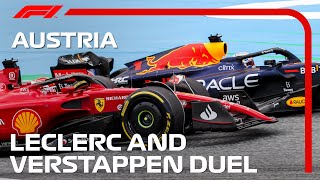 Charles Leclerc And Max Verstappen Duel In Austria  2022 Austrian Grand Prix [upl. by Marris]