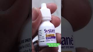 Systane Complete Lubricant Eye Drops Review [upl. by Nref]