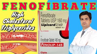 Finolip 145  Lipicard tablet  Fenofibrate tablet uses side effects Mohit dadhich [upl. by Anwahsed557]