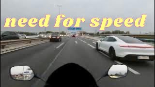 Porsche Gts Ecar Vs Honda CBR650R  fastcars windtherapy automobile motorcycle rider [upl. by Iormina]