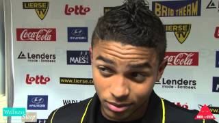 K Lierse SK  WaaslandBeveren POII 42 interview Wanderson [upl. by Ludeman]