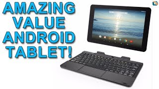 RCA Saturn 10 Pro Review • Amazing Value Android Tablet with Keyboard [upl. by Leissam570]