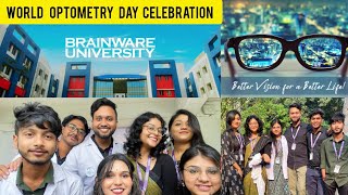 World Optometry Day Celebration In Brainware University 2024 👓  Brainware University Kolkata [upl. by Nnaihs]