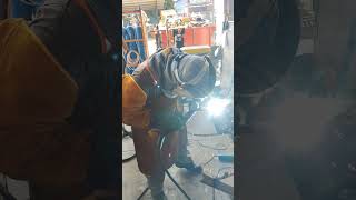 FCAW WELDING weldingprocess fcaw welding 6gwelder weldingmethods pinoywelder [upl. by Goeger109]