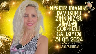 MERKUR URANUS KAVUSUM ANI KARARLAR DUSUNCELER ALABILIRSINIZ UranyenAstrologBercemUlutas [upl. by Acimad]