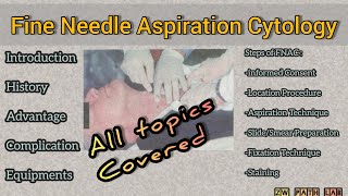 Fine Needle Aspiration Cytology II FNAC II Part 1 [upl. by Shenan]