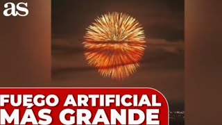 Se lanza en Japón el fuego artificial más grande de siempre [upl. by Arehc916]